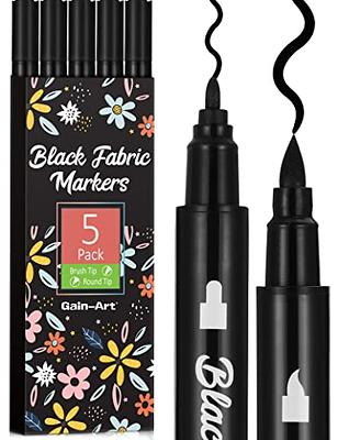 Arteza Dual Tip Fabric Markers Art Supply Set - 30 Colors