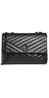 Tory Burch Kira Chevron Tote in Black