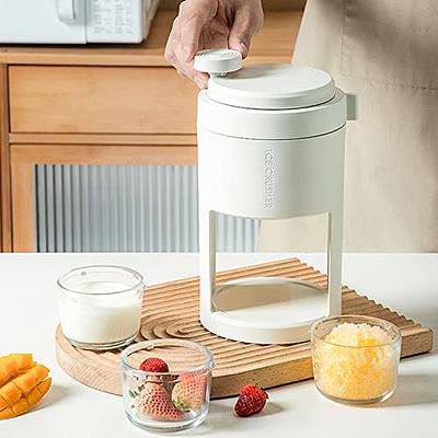 Portable Ice Crusher and Ice Shaver, Manual Ice Shaver Manual Fruit  Smoothie Machine Mini Home Ice Shaver Small Ice Crusher