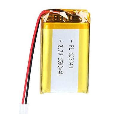  YDL 3.7V 1000mAh 102050 Lipo Battery Rechargeable Lithium  Polymer ion Battery Pack with PH2.0mm JST Connector : Health & Household