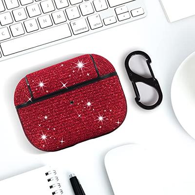 Luxury Airpods Case Cover For 1st/2nd Generation. Red Color.