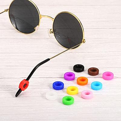 Eyeglass Repair Kits Glasses Grips Hinge Tighteners Silicone Hinge Rings  Eyeglass Replacement and 1 Screwdriver 6mm for Eyeglass Frame