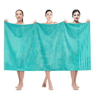 Green Turkish Cotton Hotel Large Bath Towels Bulk for Bathroom, Thick Bathroom  Towels Set of 6 with 2 Bath Towels, 2 Hand Towels, 2 Washcloths, 650 GSM