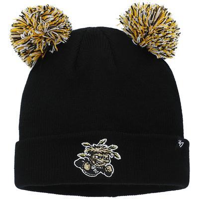 Girls Youth Navy Dallas Cowboys Cable Cuffed Knit Hat with Pom