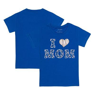 Toddler Tiny Turnip Royal Kansas City Royals Girl Teddy T-Shirt