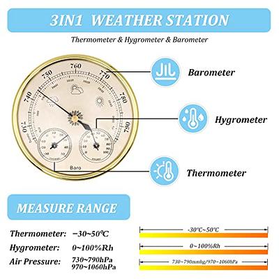 GuDoQi Indoor Outdoor Window Thermometer, No Battery Required, Transparent  Dial, Weather Thermometer, Accurate Readings for Home, Office, Patio