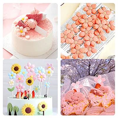 Flower Molds 3 Pieces Flower Silicone Mold Flowers Fondant Mold Set for  Cake,Chocolate, Cupcake, Candy,Sugarcraft Decoration Polymer Clay Mold for