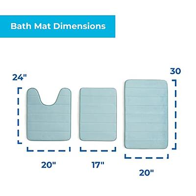 Buganda Memory Foam Bath Mat Rug, 70 x 24, Ultra Soft and Non