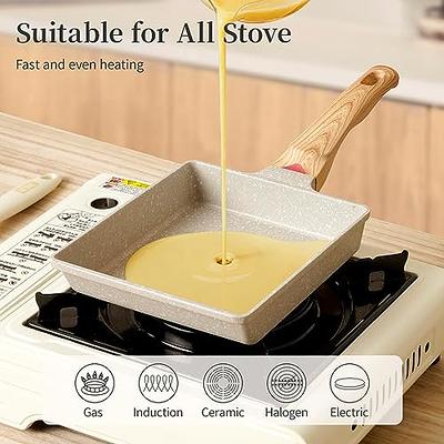 non-stick egg pan Tamagoyaki Egg Pan Rectangular Egg Pan Induction