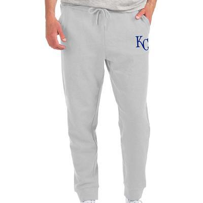 Women's Antigua Heather Gray Kansas City Royals Action Crewneck Pullover Sweatshirt