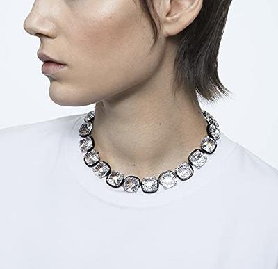 SWAROVSKI Harmonia All-Around Choker Necklace, Clear Cushion-Cut