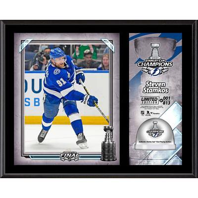 Brayden Point Tampa Bay Lightning Fanatics Authentic Autographed 2021  Stanley Cup Champions Logo Hockey Puck with 2021 SC CHAMPS'' Inscription