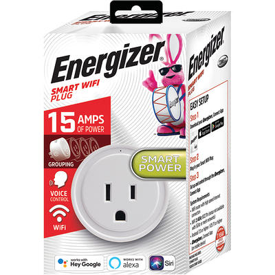 Energizer Connect Eix3-1003-pp4 15-Amp Smart Wi-Fi Plugs (4 Pack)