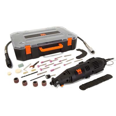 Dremel 4300 Series 1.8 Amp Variable Speed Corded Rotary Tool Kit w/ Mounted  Light, 40 Accessories, 5 Attachments, Carrying Case 4300-5/40 - The Home  Depot