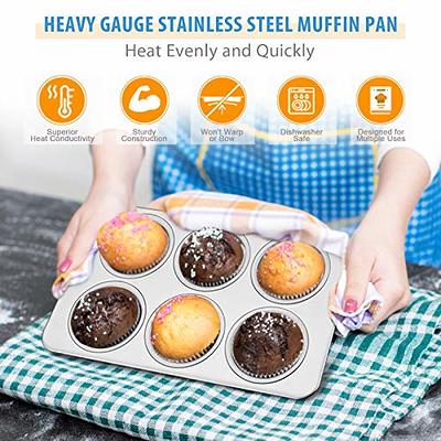 Muffin Pan - Stainless Steel (6 Cup)