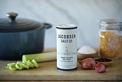 Jacobsen Salt Co. Kosher Sea Salt - Coarse, Perfect for Seasoning, Brining,  Baking, and more - 12oz