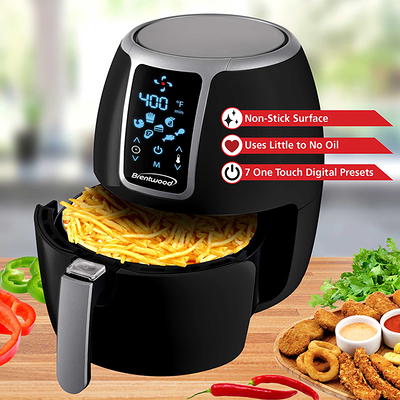 Brentwood Appliances AF-202BKC 2 Quart Small Air Fryer Copper with Timer  and Temp Control 