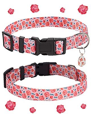 Elegant little tail Dog collar, Dog collar with Bowtie, Female or Male Dot cute  Pet collar Bow Dog collars Adjustable Dog collar