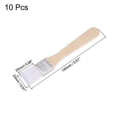 0.9 Width Small Paint Brush Nylon Bristle with Wood Handle Tool 10Pcs -  White - Yahoo Shopping