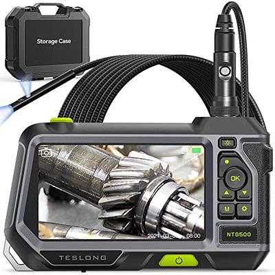 VEVOR Triple Lens Endoscope Inspection Camera 5 in. Screen Drain Snake  Camera Borescope with 16.5 ft. Cable for Auto Plumbing QXNKT35055000ENIOV0  - The Home Depot