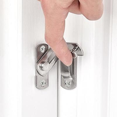 INIRET 4 Packs 90 Degree Flip Barn Door Lock,Protect Privacy