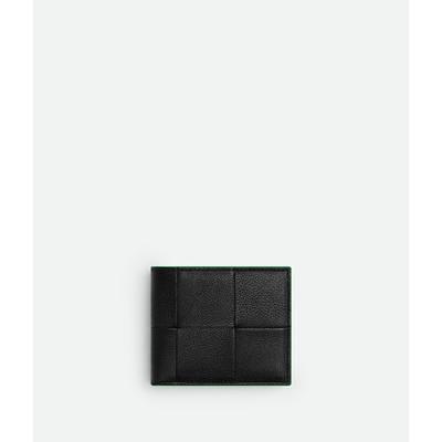 Bi-fold wallet in Grained calfskin - Grey