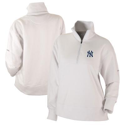 New York Yankees Columbia Pin High Omni-Wick Long Sleeve Polo - Navy