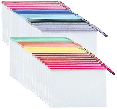 Oaimyy -Mesh Zipper Pouch Plastic Zipper File Zip Document Folders