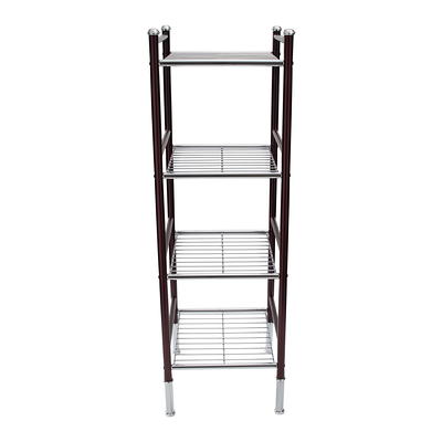 Organize It All 3 Tier Square Shelf, Black