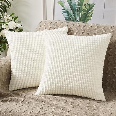 Lux Decor Collection Throw Pillow Inserts 18x18 for Couch, Sofa, Bench,  Bed, Auto Seat- Outdoor/Indoor Decorative Cushion Set 