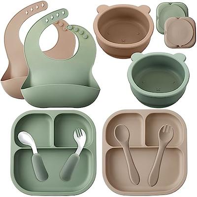 Silicone Baby Bowls with Suction Set Baby Bowls and Spoons Soft