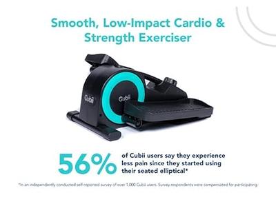 Cubii Move - Under Desk Elliptical Bike Pedal Exerciser Portable Seated  Elliptical Machine W/Adjustable Workout Levels - Adult to Seniors