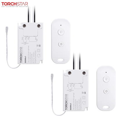 Simple Wireless Light Switch Kit, No-Wires and Battery-Free Light Switches  for Home (1 Receiver and 1 Light Switch)