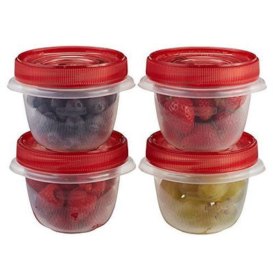 Rubbermaid TakeAlongs 4 Cup Rectangle Food Storage Containers, Set of 3,  Red - Yahoo Shopping