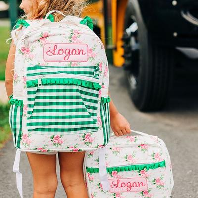 Kids Lunch Bag, Personalized Girls Lunch Bag, Matching Backpack, Floral  Backpack, Personalized, Watercolor Rose, Kindergarten, Pre-k 