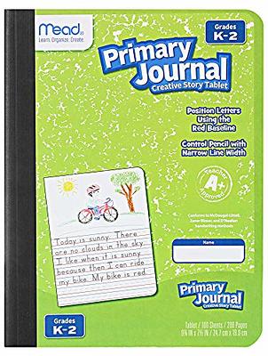 Mead® Primary Journal, Half Page Ruled, Grades K-2, 7 1/2 x 9 3/4, 100  Sheets, 12 Pack