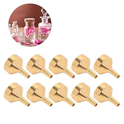 Mini Funnel, ANGGREK 10pcs Metal Small Funnel Mini Aluminum Alloy Funnel  for Filling Bottles and Transferring Cosmetics Perfume (golden funnel) -  Yahoo Shopping