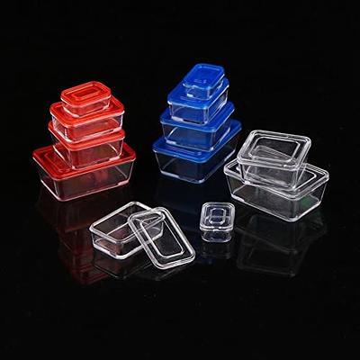 Mini Plastic Food Containers With Lids Small Square Square Plastic