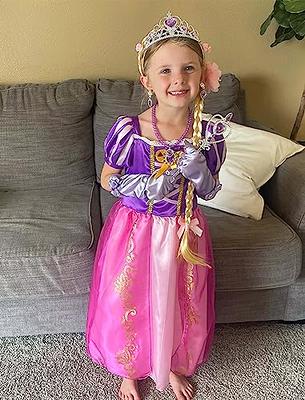 Knemmy Rapunzel Dress for Girls Rapunzel Costume Princess Dress Up
