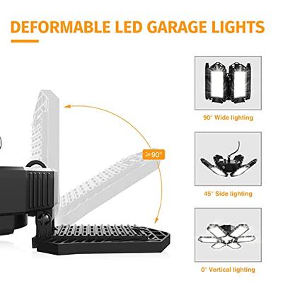 Universal - Lampe LED Garage Lampe 60W LED Garage Plafond Lampe 6000lm Garage  Lampe Déformable LED Magasin - Plafonniers - Rue du Commerce