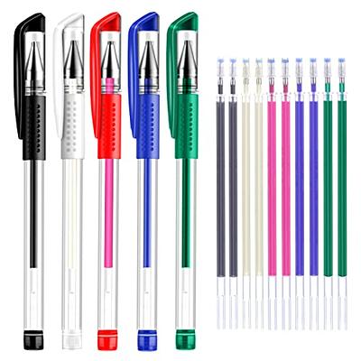  Pilot Frixion Erasable Rollerball 0.7mm Tip - 2 Black/1 Blue/1  Red/1 Green (Pack of 5) : Office Products