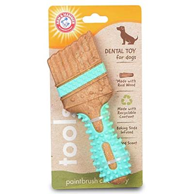 Arm & Hammer for Pets Chew Tools Collection: Wood Blend Paintbrush Chew Toy  for Dogs