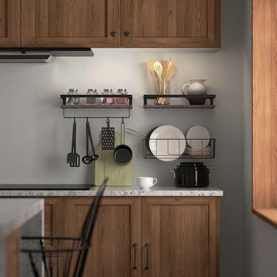 floating wall shelves kitchen