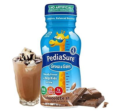  PediaSure Grow & Gain with Immune Support, Kids Protein Shake,  27 Vitamins and Minerals, 7g Protein, Helps Kids Catch Up On Growth,  Non-GMO, Gluten-Free, Chocolate, 8 Fl Oz (Pack of 24) 