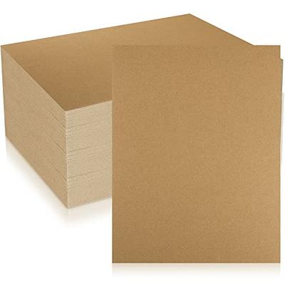  100 Sheets Chipboard Sheets 8.5 x 11 Inch Book Binding Chip  Board Heavy Weight Brown Kraft Cardboard Sheets for Home Paper Crafts  Scrapbooking Picture Frame Backing Embellishment (50 Point)