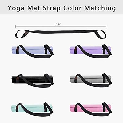 Tenalleys 1Pcs Black Adjustable Yoga Mat Strap Multi-Purpose Straps Easy-Cinch  Yoga Mat Sling for Carrying Training Equipment, 62inch (Yoga Mat Not  Included) - Yahoo Shopping