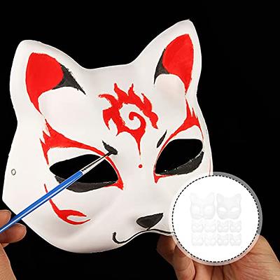 5 Pcs Therian Mask Cat Face Masquerade Halloween Masks Adults