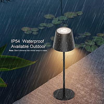 Ralbay 1 Pack Black LED Cordless Table Lamp, 5000mAh Rechargeable Battery  Lamp, Stepless Brightness Black Dining Table Lamps, IP54 Waterproof Battery  Powered Lamps Outdoor Cordless Table Lamps - Yahoo Shopping