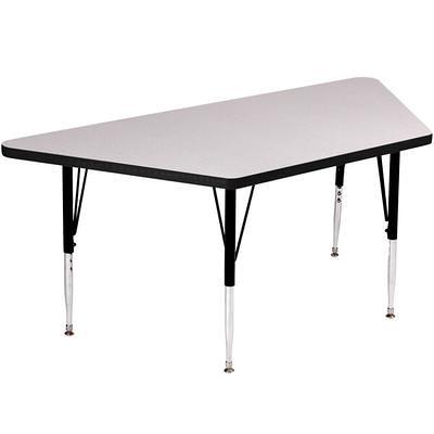 Correll 66 x 60 Horseshoe 19 - 29 Blue Finish Adjustable Height  High-Pressure Top Activity Table