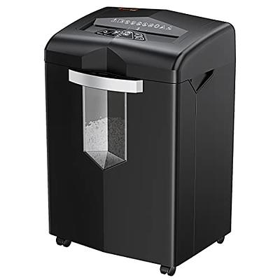 Woolsche Paper Shredder, 18-Sheet Cross Cut with 7.93Gallon Pull Out Bin,  P-4 Security Level, Shred Paper and Credit Card and CD, Durable&Fast with